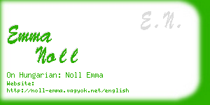 emma noll business card